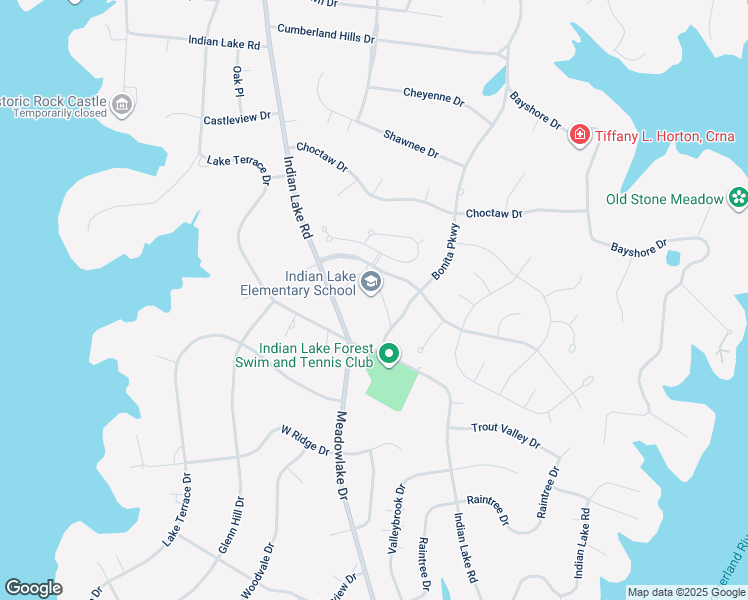 map of restaurants, bars, coffee shops, grocery stores, and more near 505 Indian Lake Road in Hendersonville