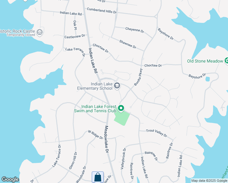map of restaurants, bars, coffee shops, grocery stores, and more near 505 Indian Lake Road in Hendersonville