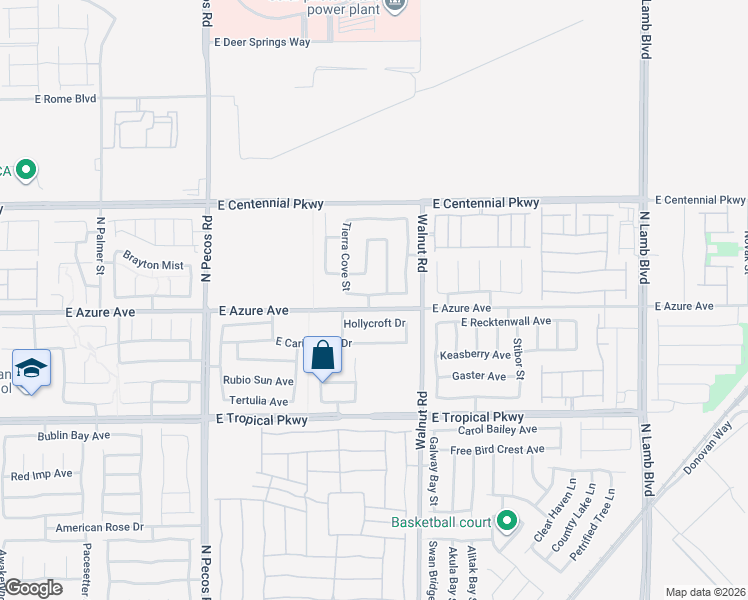 map of restaurants, bars, coffee shops, grocery stores, and more near 3741 Pecos Park Avenue in North Las Vegas