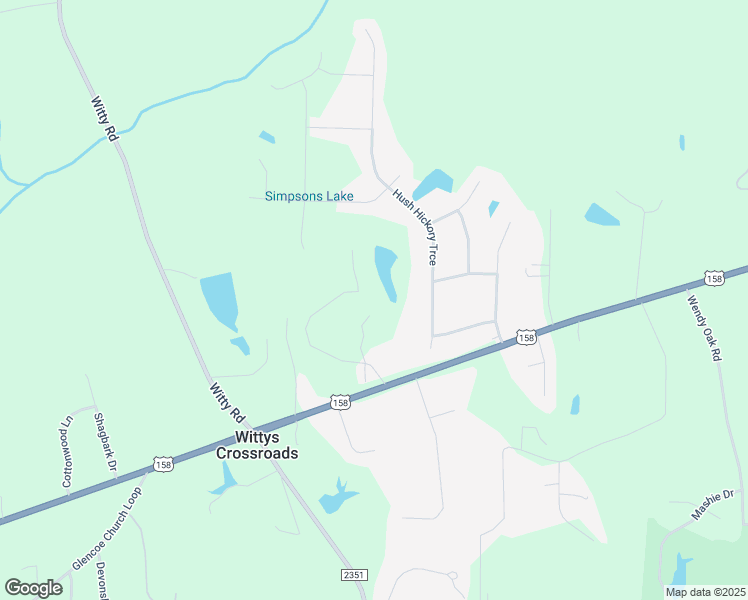 map of restaurants, bars, coffee shops, grocery stores, and more near 300 Badger Lane in Reidsville