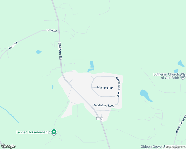 map of restaurants, bars, coffee shops, grocery stores, and more near 110 Appaloosa Court in Stokesdale