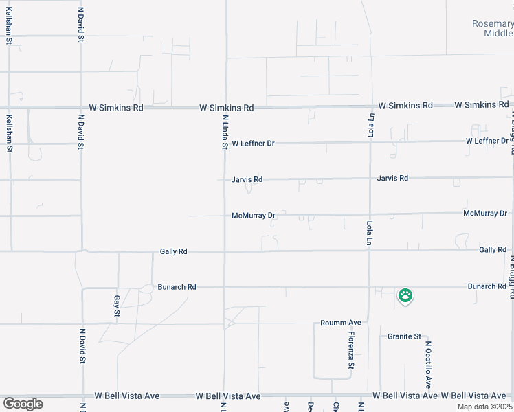 map of restaurants, bars, coffee shops, grocery stores, and more near 890 McMurray Drive in Pahrump
