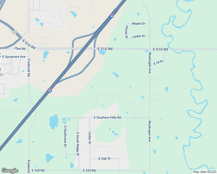 map of restaurants, bars, coffee shops, grocery stores, and more near 11565 East Tanner Drive in Claremore