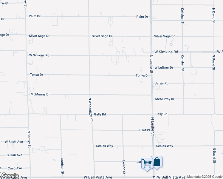 map of restaurants, bars, coffee shops, grocery stores, and more near 2320 McMurray Drive in Pahrump