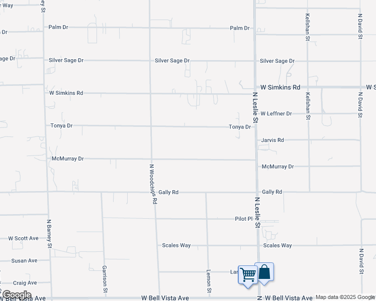 map of restaurants, bars, coffee shops, grocery stores, and more near 2320 McMurray Drive in Pahrump