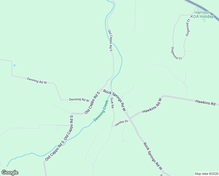 map of restaurants, bars, coffee shops, grocery stores, and more near 6498 Rock Springs Road West in Harrison