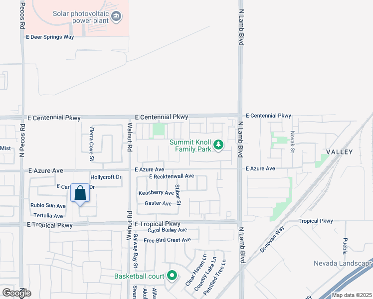 map of restaurants, bars, coffee shops, grocery stores, and more near 6243 Pacific Sky Street in North Las Vegas