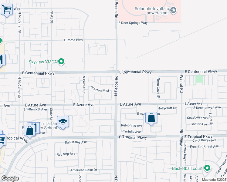 map of restaurants, bars, coffee shops, grocery stores, and more near 6252 Senegal Haven Street in North Las Vegas