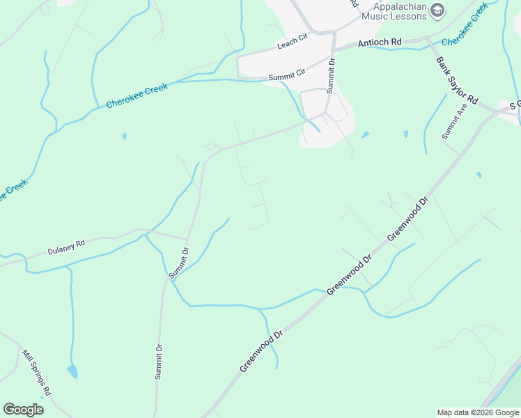 map of restaurants, bars, coffee shops, grocery stores, and more near 119 Evergreen Road in Jonesborough
