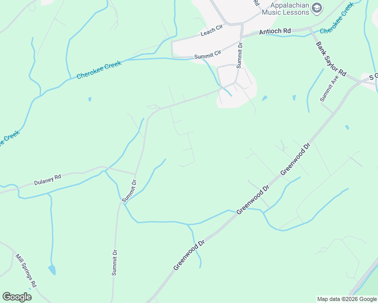 map of restaurants, bars, coffee shops, grocery stores, and more near 119 Evergreen Road in Jonesborough