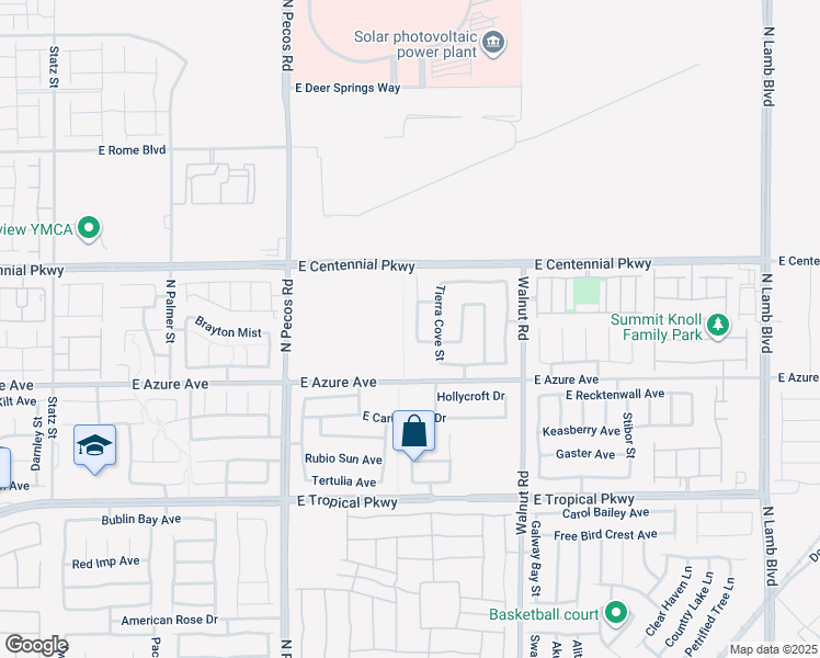 map of restaurants, bars, coffee shops, grocery stores, and more near 6239 Legend Falls Street in North Las Vegas