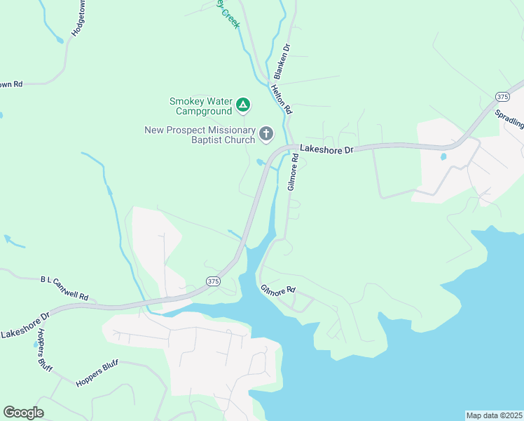 map of restaurants, bars, coffee shops, grocery stores, and more near 6477 Lakeshore Drive in Rutledge