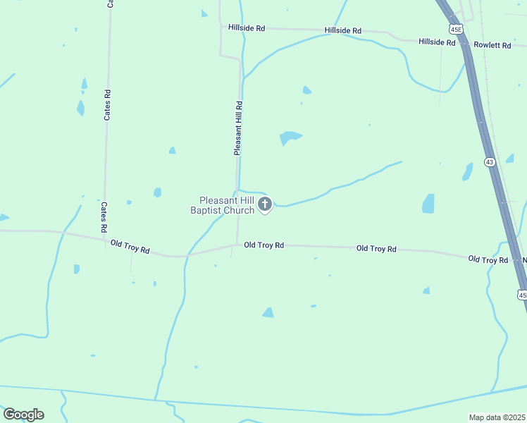 map of restaurants, bars, coffee shops, grocery stores, and more near 562 Old Troy Road in Martin