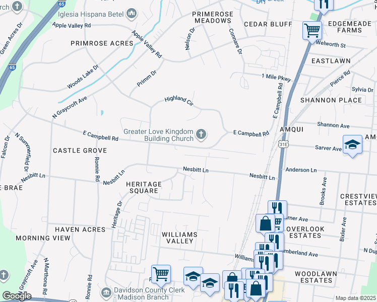 map of restaurants, bars, coffee shops, grocery stores, and more near 528 Amquiwood Court in Madison