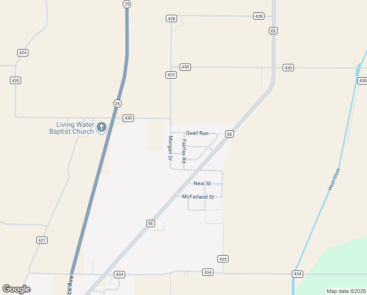 map of restaurants, bars, coffee shops, grocery stores, and more near 3486-3506 Fairfax Road in Kennett