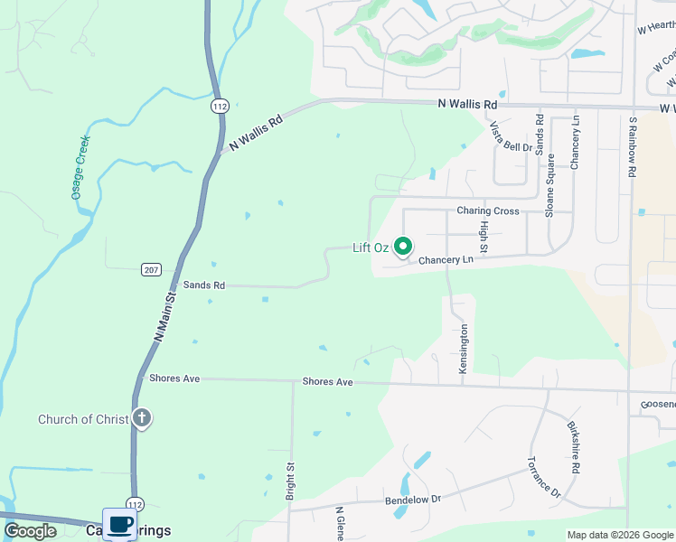 map of restaurants, bars, coffee shops, grocery stores, and more near 202-750 Sands Road in Cave Springs