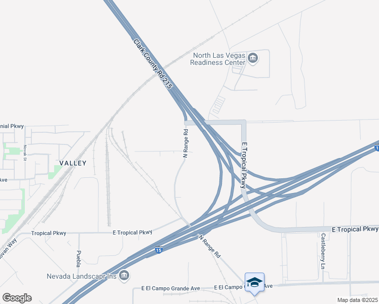 map of restaurants, bars, coffee shops, grocery stores, and more near 6402 Range Road in Las Vegas