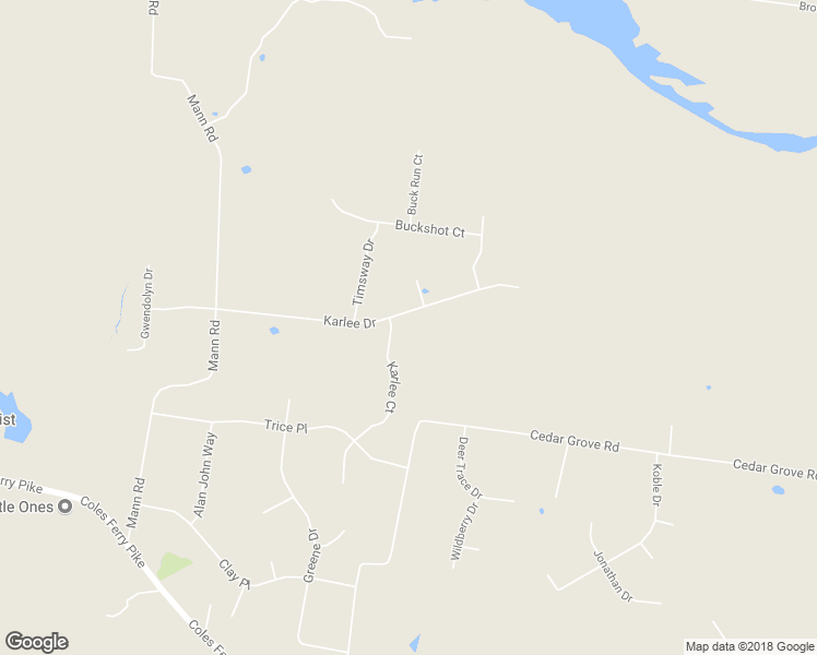 map of restaurants, bars, coffee shops, grocery stores, and more near 320 Karlee Drive in Lebanon