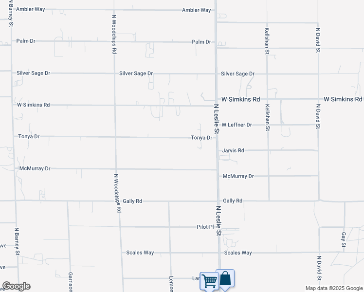 map of restaurants, bars, coffee shops, grocery stores, and more near 2171 Tonya Drive in Pahrump