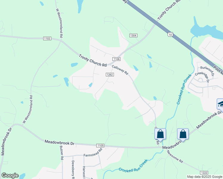 map of restaurants, bars, coffee shops, grocery stores, and more near 125 Robys Road in King