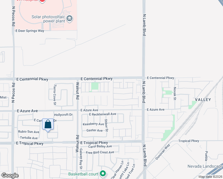 map of restaurants, bars, coffee shops, grocery stores, and more near 6319 Pacific Sky Street in North Las Vegas