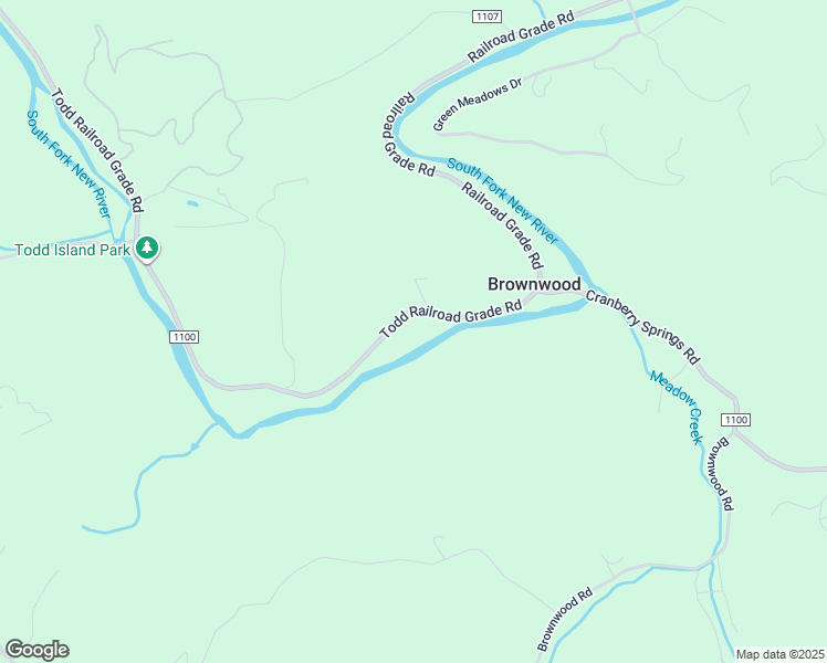 map of restaurants, bars, coffee shops, grocery stores, and more near 439 Todd Railroad Grade Road in Todd