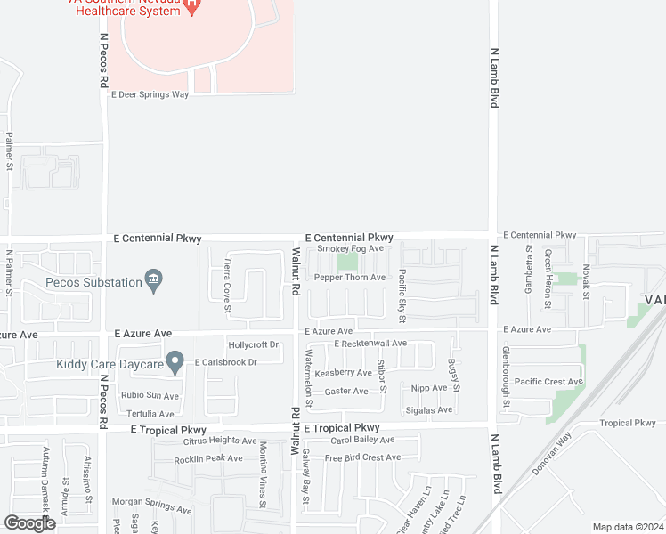 map of restaurants, bars, coffee shops, grocery stores, and more near 6316 Beige Bluff Street in North Las Vegas