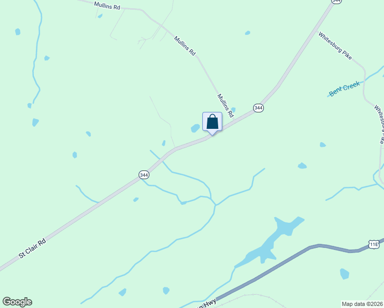 map of restaurants, bars, coffee shops, grocery stores, and more near 7152 Saint Clair Road in Whitesburg