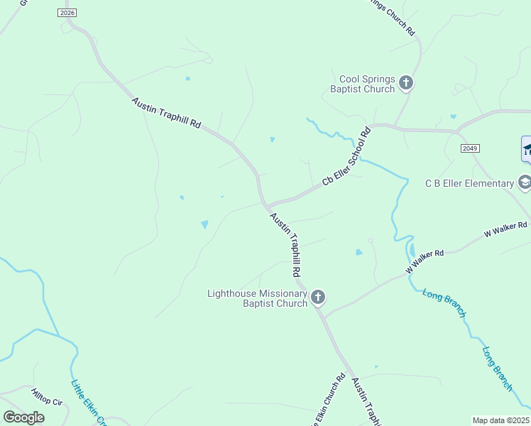 map of restaurants, bars, coffee shops, grocery stores, and more near 2139 Cb Eller School Road in Elkin