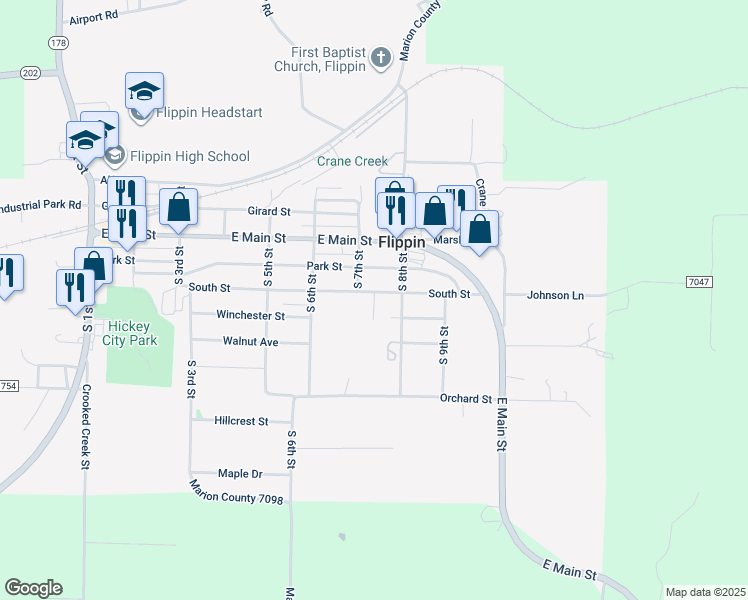 South Street Court, Flippin AR Walk Score