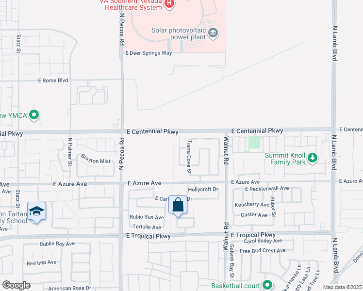 map of restaurants, bars, coffee shops, grocery stores, and more near 6320 Legend Falls Street in North Las Vegas