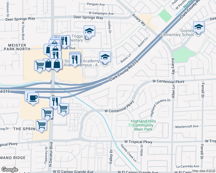 map of restaurants, bars, coffee shops, grocery stores, and more near 4316 Hatch Bend Avenue in North Las Vegas