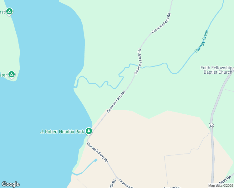 map of restaurants, bars, coffee shops, grocery stores, and more near 407 Cannons Ferry Road in Tyner