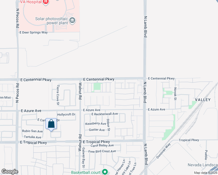 map of restaurants, bars, coffee shops, grocery stores, and more near 6321 Snap Ridge Street in North Las Vegas