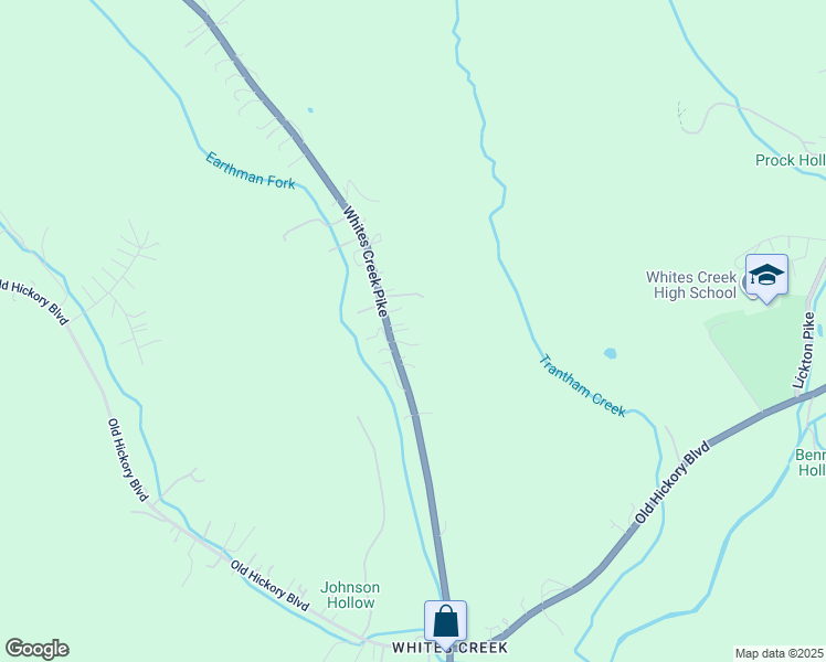map of restaurants, bars, coffee shops, grocery stores, and more near 4647 Whites Creek Pike in Nashville