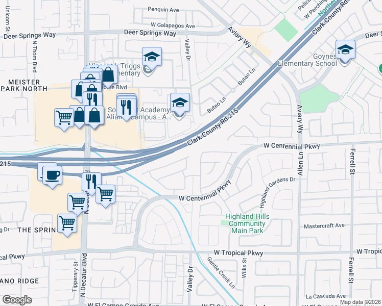map of restaurants, bars, coffee shops, grocery stores, and more near 4316 Hatch Bend Avenue in North Las Vegas
