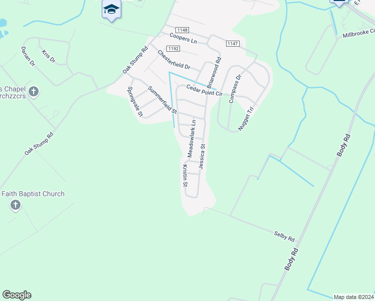 map of restaurants, bars, coffee shops, grocery stores, and more near 209 Meadowlark Lane in Elizabeth City