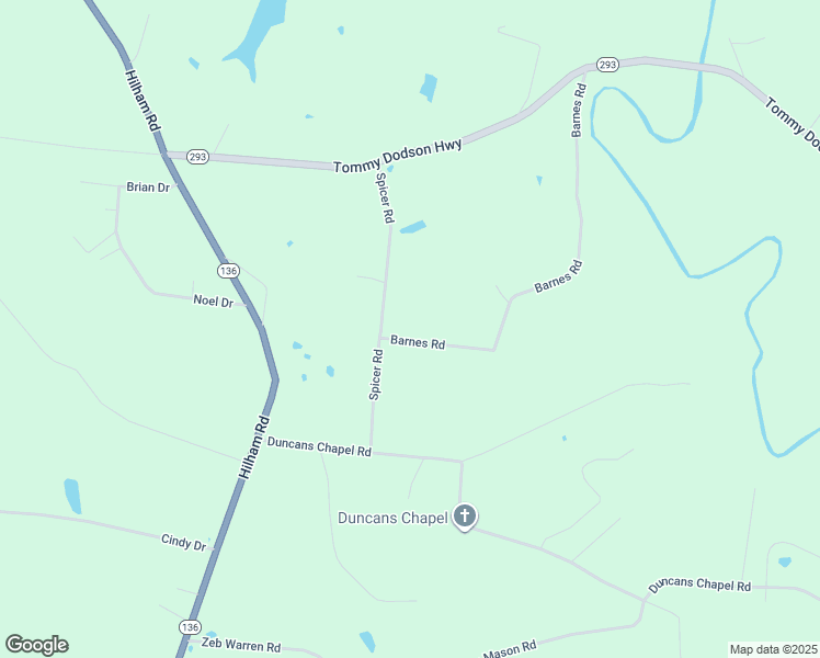 map of restaurants, bars, coffee shops, grocery stores, and more near 282 Barnes Road in Cookeville