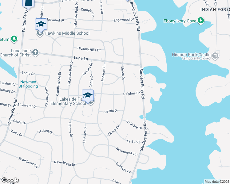 map of restaurants, bars, coffee shops, grocery stores, and more near 215 Dolphus Drive in Hendersonville