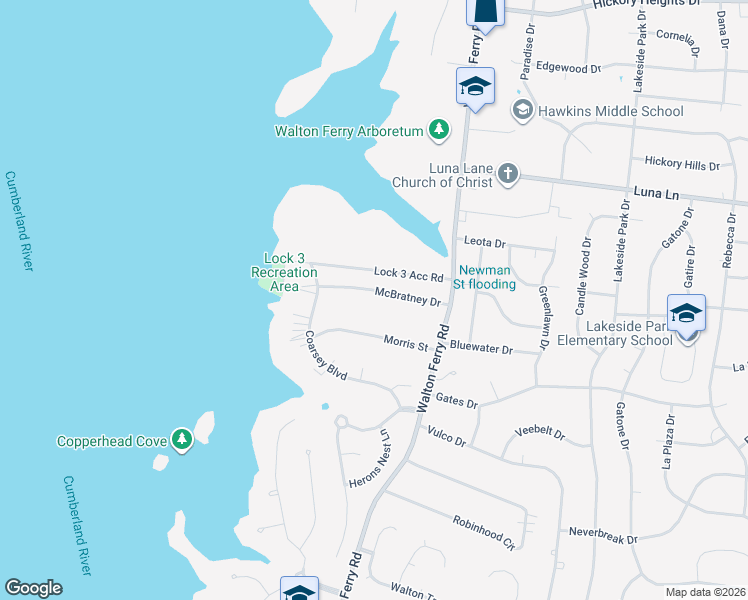 map of restaurants, bars, coffee shops, grocery stores, and more near 119 McBratney Drive in Hendersonville