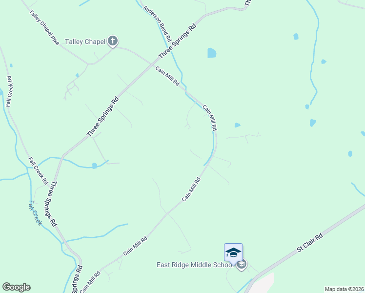 map of restaurants, bars, coffee shops, grocery stores, and more near 1201 Cain Mill Road in Russellville