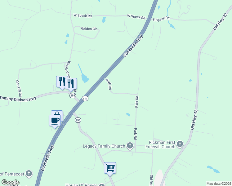 map of restaurants, bars, coffee shops, grocery stores, and more near 135 Park Road in Livingston
