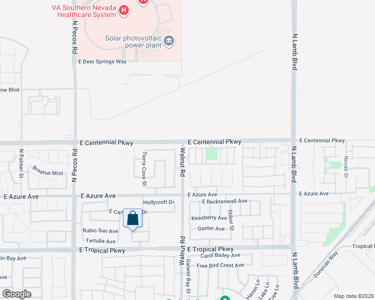map of restaurants, bars, coffee shops, grocery stores, and more near 6329 Desert Leaf Street in North Las Vegas
