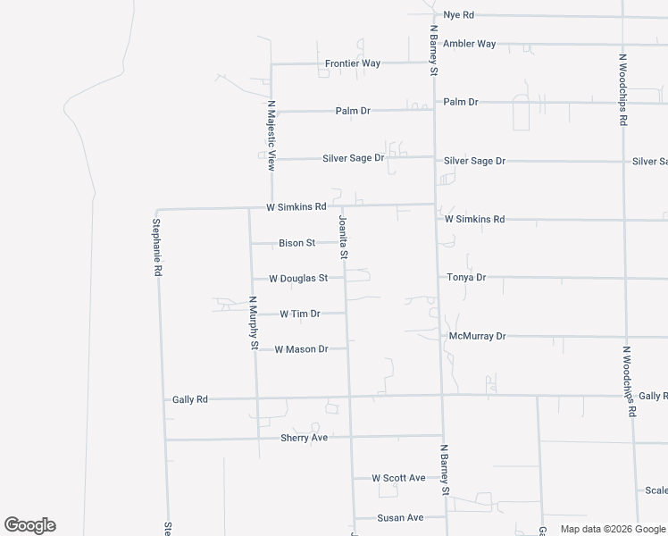 map of restaurants, bars, coffee shops, grocery stores, and more near 3800 Joanita Street in Pahrump