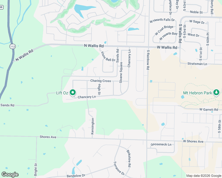 map of restaurants, bars, coffee shops, grocery stores, and more near 805 Hampstead Heath in Cave Springs