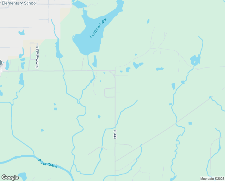 map of restaurants, bars, coffee shops, grocery stores, and more near 2168 N4330 Road in Pryor