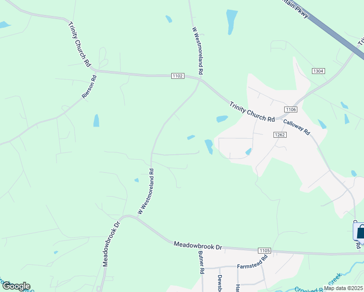 map of restaurants, bars, coffee shops, grocery stores, and more near 1162 West Westmoreland Road in King