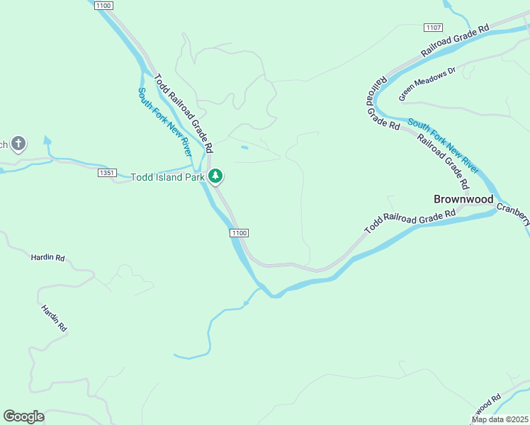 map of restaurants, bars, coffee shops, grocery stores, and more near 868 Todd Railroad Grade Road in Todd