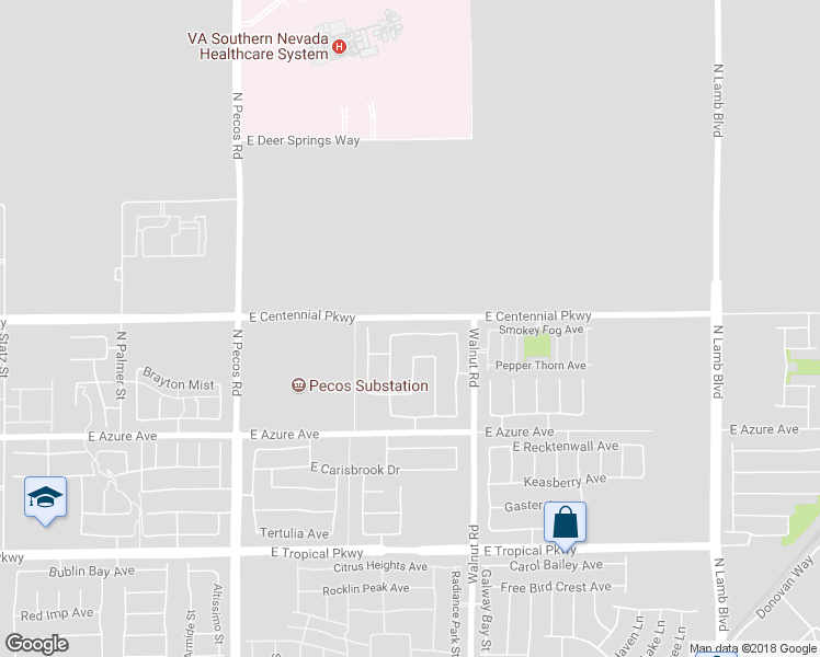 map of restaurants, bars, coffee shops, grocery stores, and more near 3744 Alpine Bypass Avenue in North Las Vegas