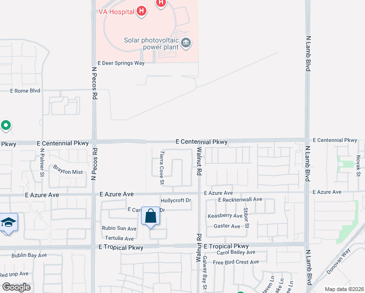 map of restaurants, bars, coffee shops, grocery stores, and more near 3832 Alpine Bypass Avenue in North Las Vegas